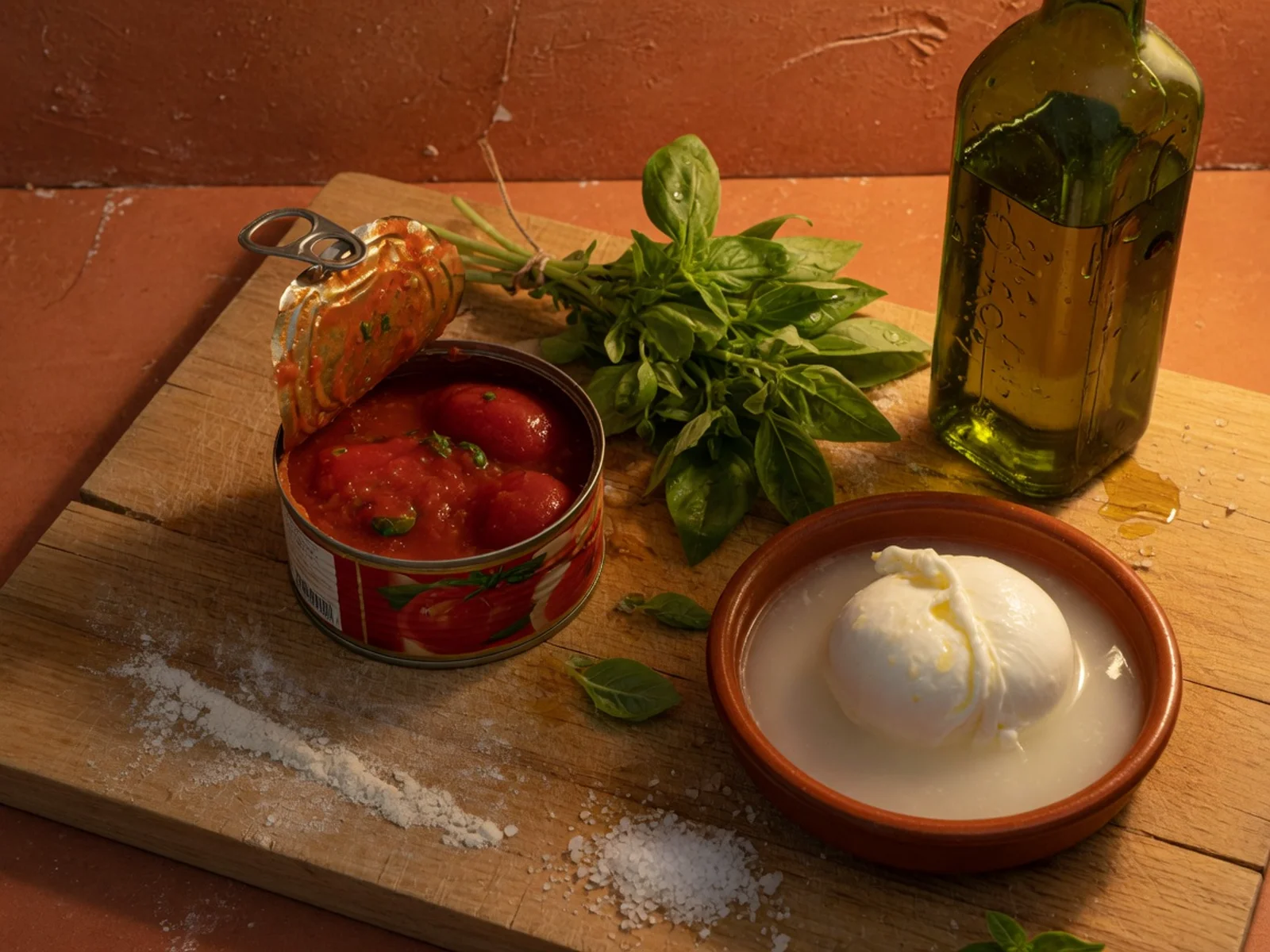 San Marzano, basil, fior di latte