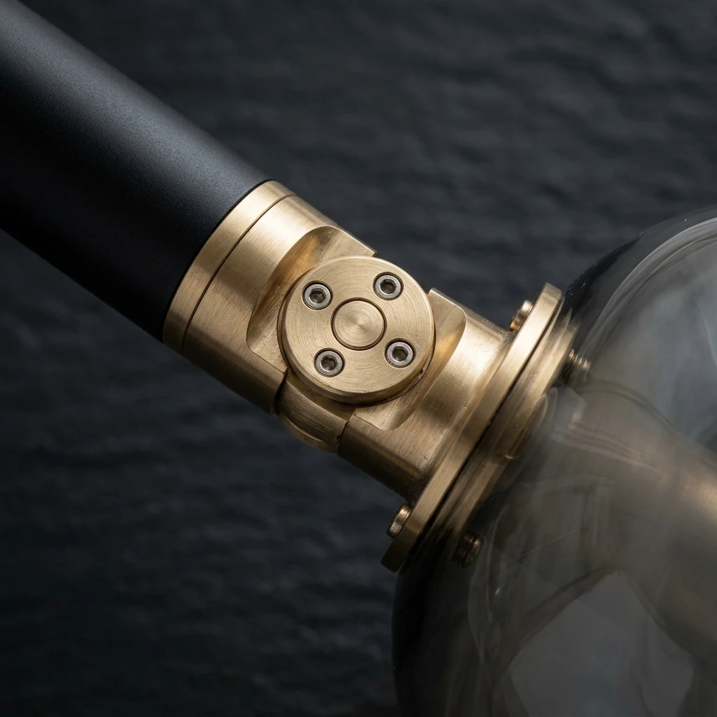 LUMEN 01 Articulated Brass Joint Detail